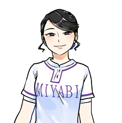 京都雅高校女子野球部のアベレージヒッター四条みわ