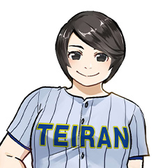 “寡黙なピッチャー帝蘭高校の女子野球部員熱田やわら"