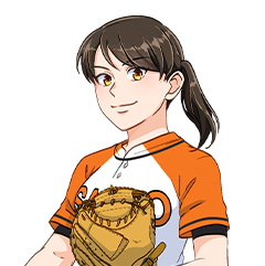 中学時代に花鈴とバッテリーを組み、甲子園を目指す花鈴を内心応援している朝陽さき